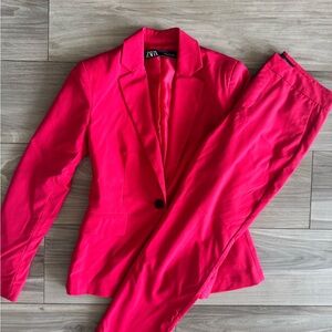 Zara Vibrant Pink Blazer